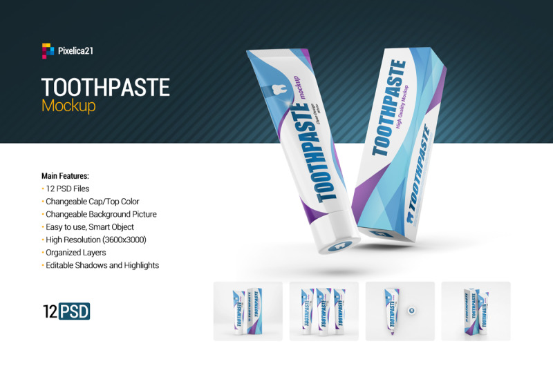 Toothpaste Mockup By Pixelica21 | TheHungryJPEG