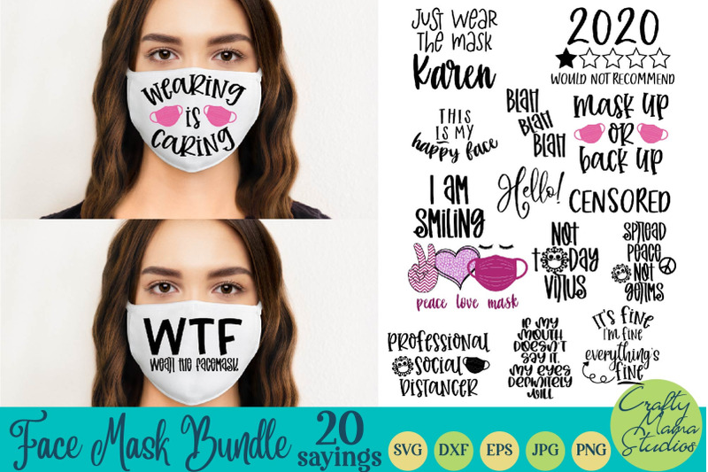 Download Face Mask Svg Bundle, Face Mask Quotes, Funny Face Mask ...