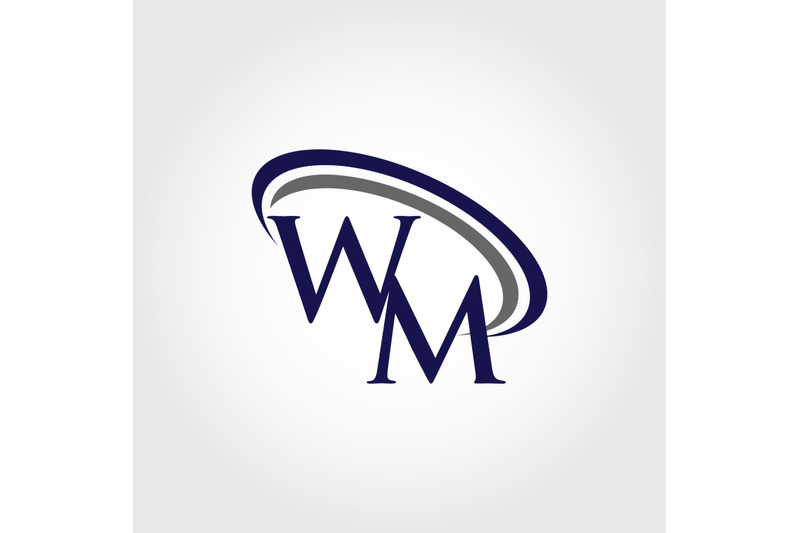 Monogram WM Logo Design By Vectorseller | TheHungryJPEG