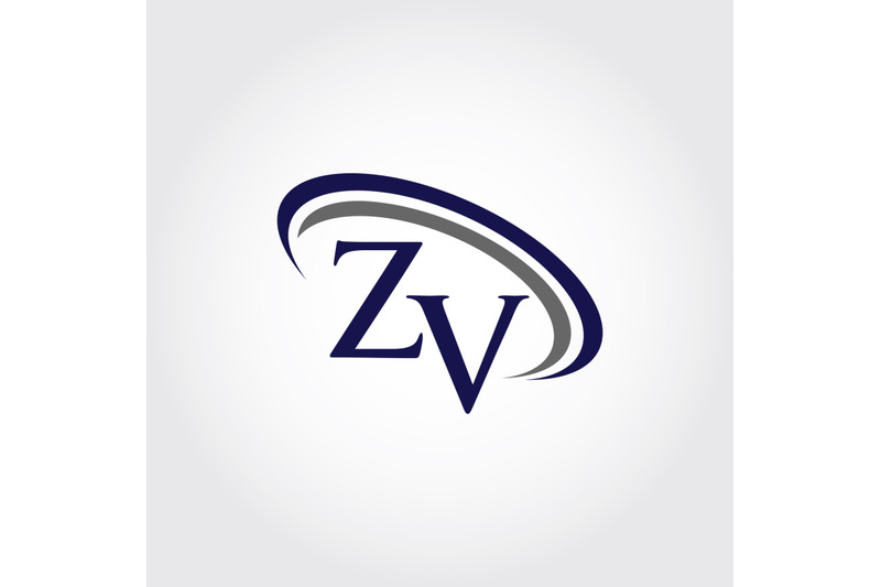 ZV Company Letter Monogram Logo Graphic by die.miftah21 · Creative
