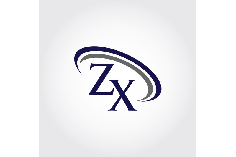 Monogram ZX Logo Design By Vectorseller | TheHungryJPEG.com
