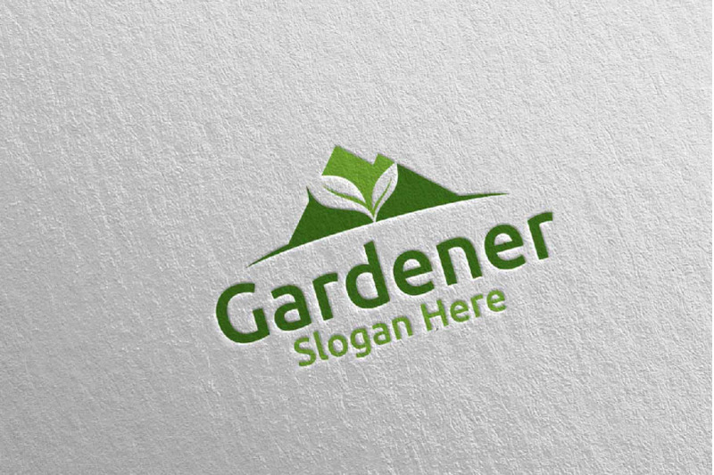 Mountain Botanical Gardener Logo Design 50 By denayunethj | TheHungryJPEG