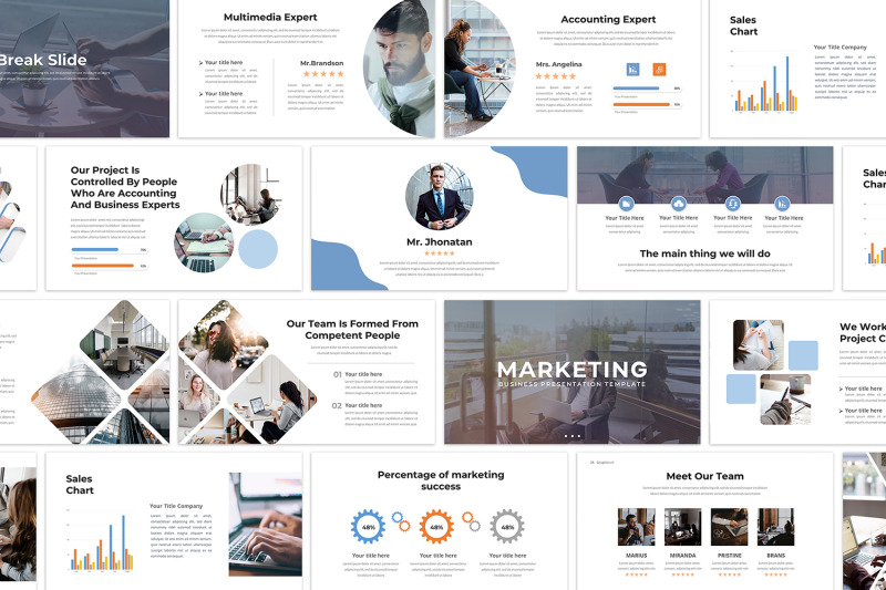 Marketing - PowerPoint Template By Graphicxell | TheHungryJPEG