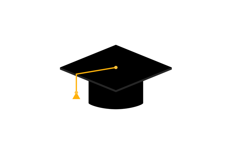 Graduation cap isolated By 09910190 | TheHungryJPEG