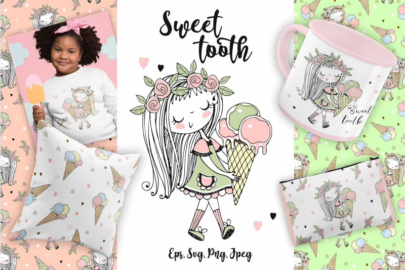 Sweet Tooth Svg Png By Olgagriga Art Thehungryjpeg Com