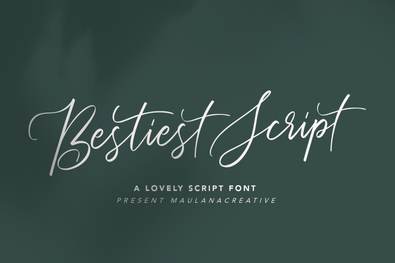 Bestiest Script Lovely Modern Font By Maulana Creative | TheHungryJPEG