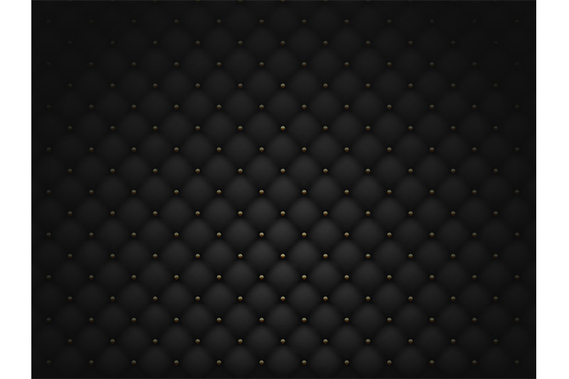 Black luxury upholstery leather texture vector background. Dark quilted  padded square seamless pattern. 20148052 Vector Art at Vecteezy