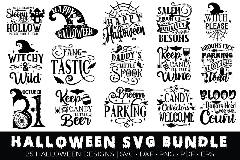 Halloween Svg Bundle Halloween Quotes Bundle By Craftlabsvg Thehungryjpeg Com