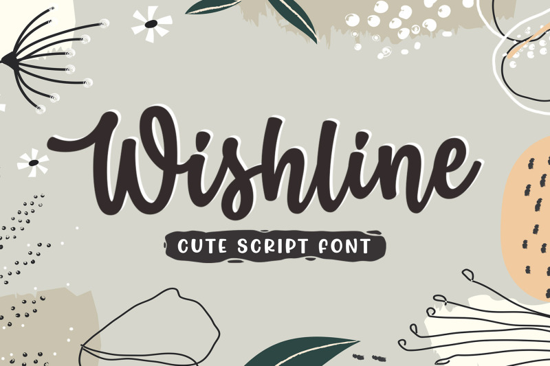 Wishline Cute Script Font By Subectype Thehungryjpeg Com