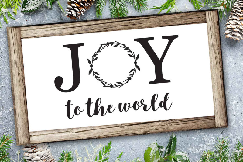 Joy to the world Graphic file | cut file | svg file By Zoss Design ...