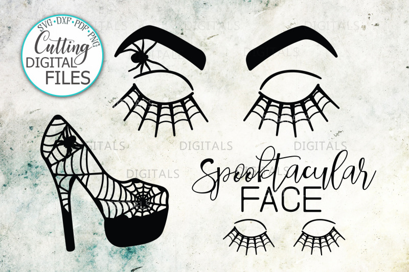 Halloween Face Eyelashes High Heel For Teacher Beauty Salon Svg Bundle By Kartcreation Thehungryjpeg Com