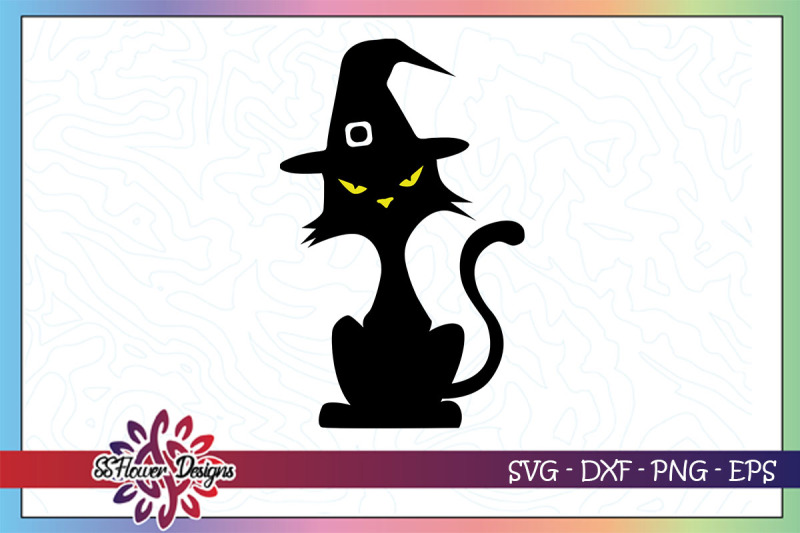 Funny cat halloween svg, halloween hat svg, witch cat svg, witch hat By ...