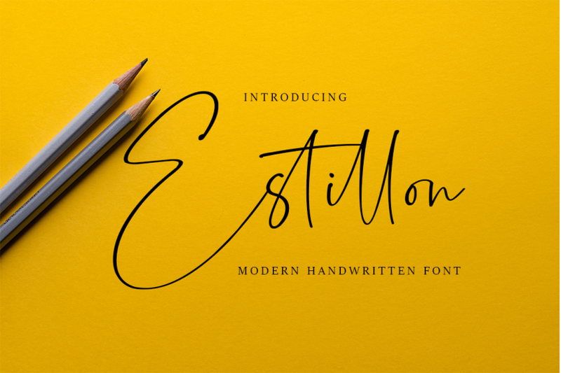 Estillon Script Handwritten Font By Dav Studio Thehungryjpeg Com