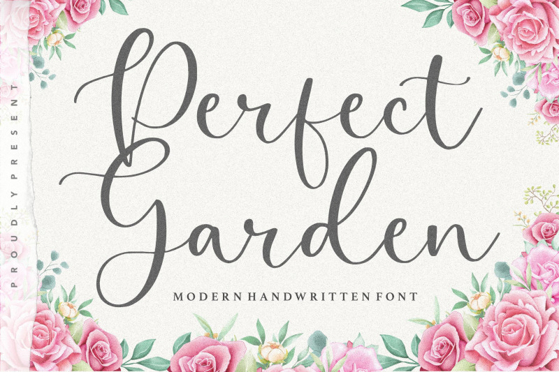 Perfect Garden Modern Handwritten Font By Balpirick Studio | TheHungryJPEG