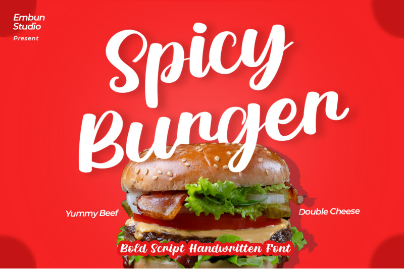 Spicy Burger By Embunstudio Thehungryjpeg Com