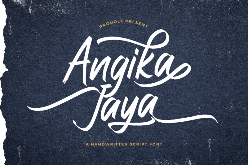 Angika Jaya - Handwritten Font By StringLabs | TheHungryJPEG.com