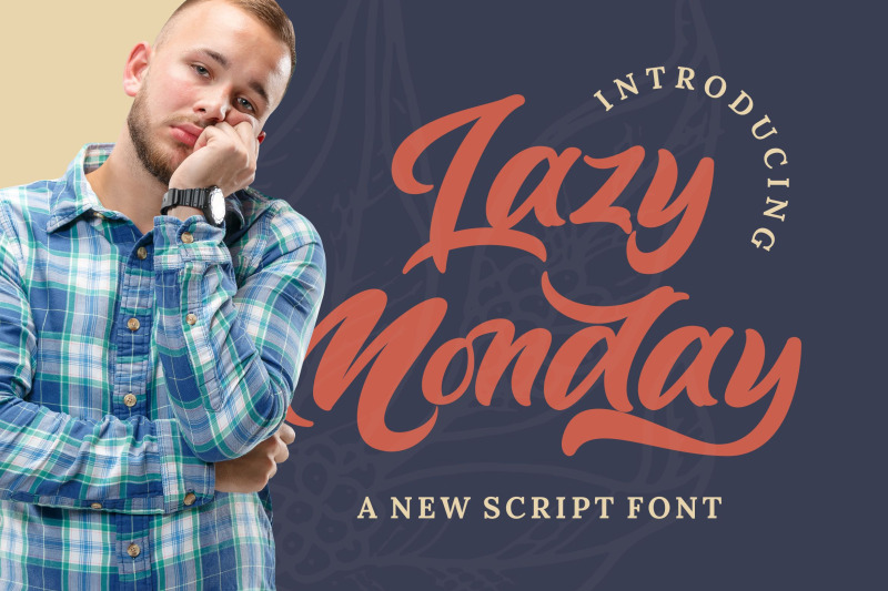 Lazy Monday Bold Script Font By Stringlabs Thehungryjpeg Com