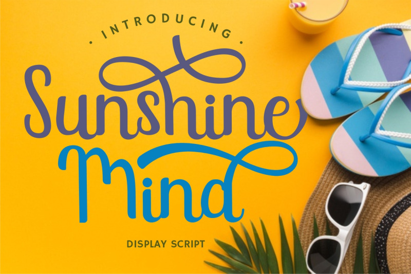 Sunshine Mind Display Script Font By Putracetol Studio Thehungryjpeg Com