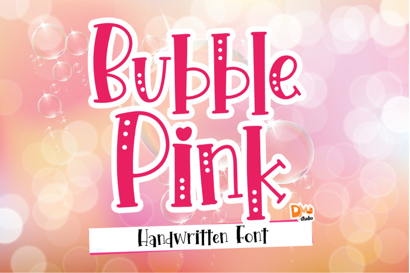 Bubble Pink By Dmletter31 Thehungryjpeg Com