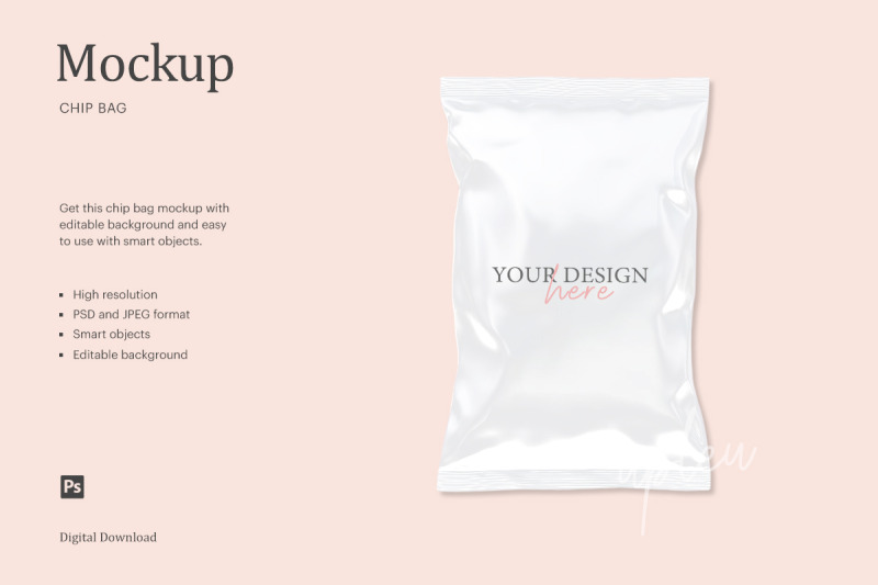 Chips Bag Mockup | Compatible With Affinity Designer By ariodsgn ...