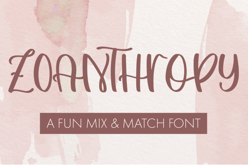 Zoanthropy A Fun Mix Match Font By Freeling Design House Thehungryjpeg Com