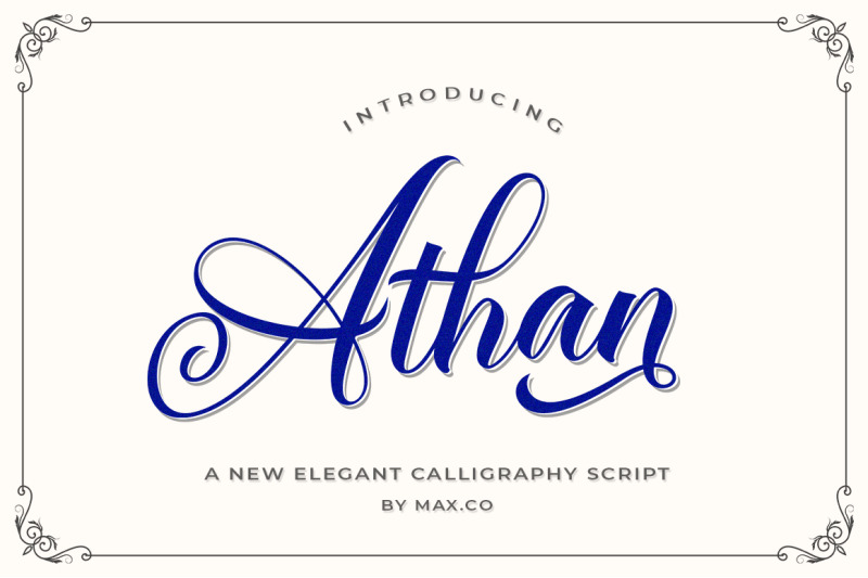 Athan Script By Max Co Thehungryjpeg Com
