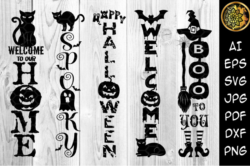 Halloween Home Porch Sign Svg V 2 By Mandala Creator Thehungryjpeg Com