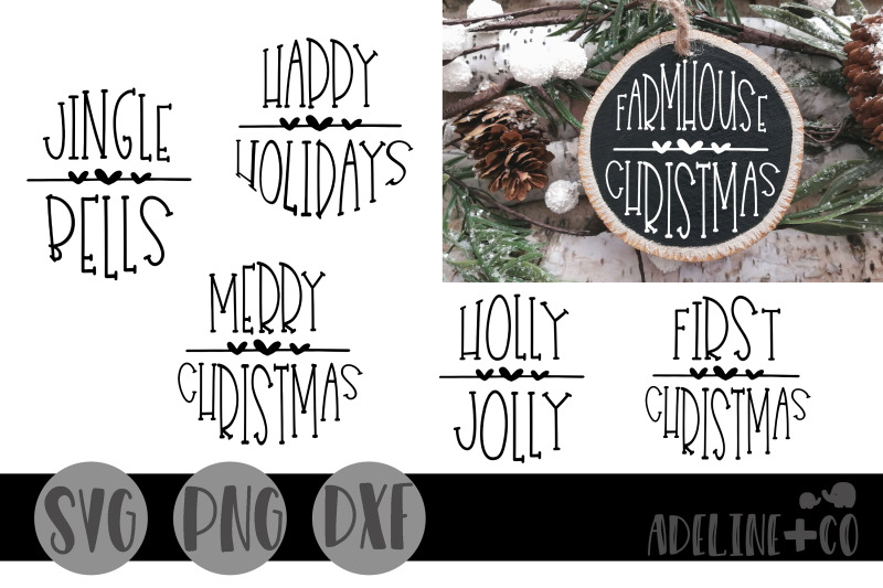 Round Christmas Ornaments By Adeline Co Thehungryjpeg Com