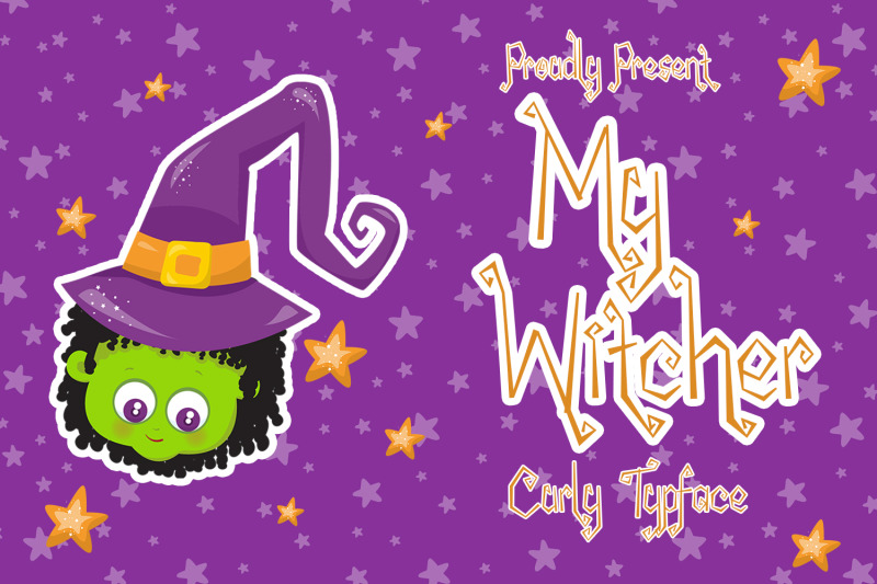 My Witcher Spooky Curly Font By Az Creatype Studio Thehungryjpeg Com