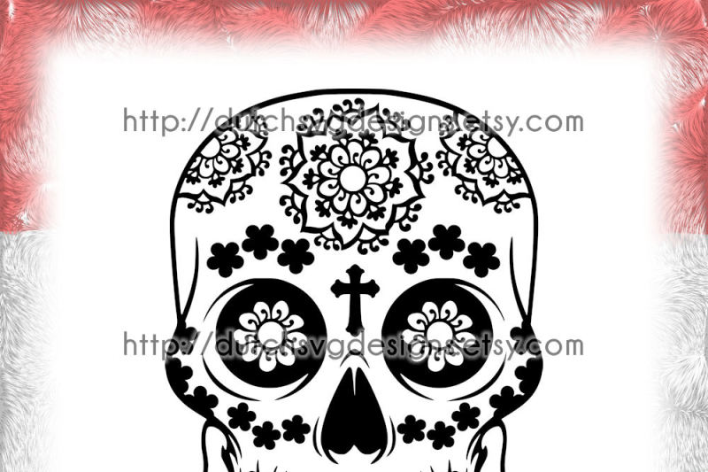 Free Sugar Skull Cutting File In Jpg Png Svg Eps Dxf For Cricut Silhouette Day Of The Death Dia De Los Muertos Mexico Dia De Finadosand Crafter File New Free