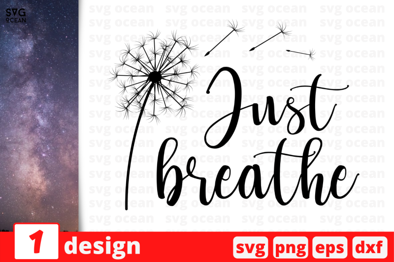Download Just breathe, Inspiration quotes cricut svg By SvgOcean ...