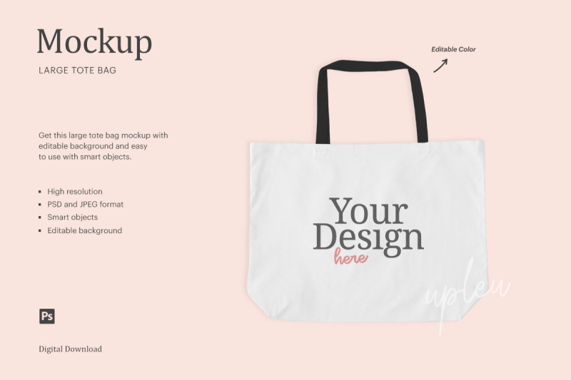 Large Tote Bag Mockup By ariodsgn | TheHungryJPEG