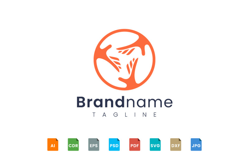 hand circle logo By Murnifine Creative | TheHungryJPEG