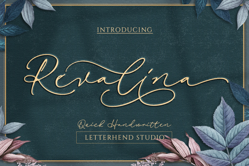 Revalina Signature Script By Letterhend | TheHungryJPEG