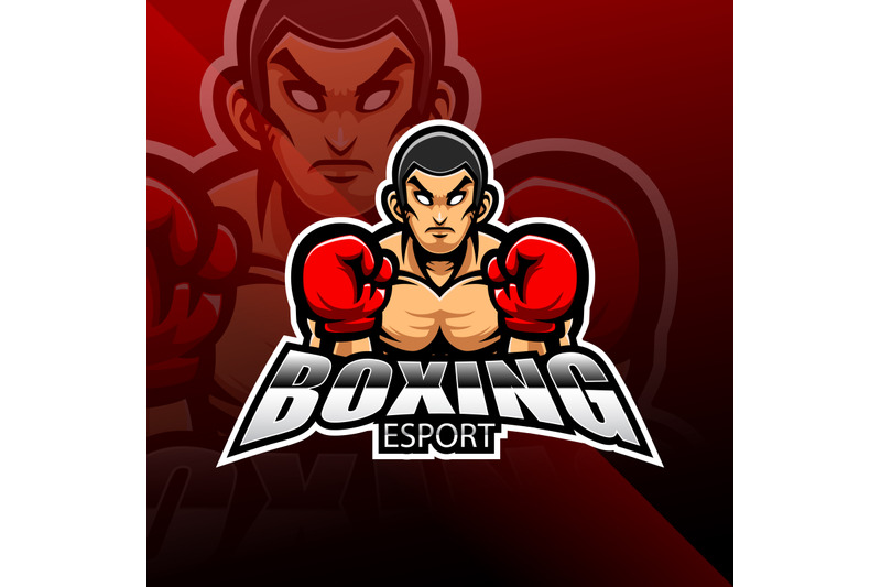 Boxing Esport Mascot Logo Design By Visink 