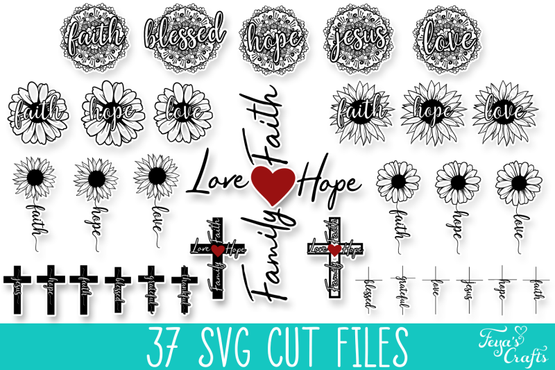 Download Faith Svg Cut Files Bundle Religious Svg Cut Files By Anastasia Feya Fonts Svg Cut Files Thehungryjpeg Com