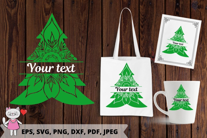 Download Christmas Tree Svg Christmas Mandala Monogram Svg Png Pdf By Magic World Of Design Thehungryjpeg Com