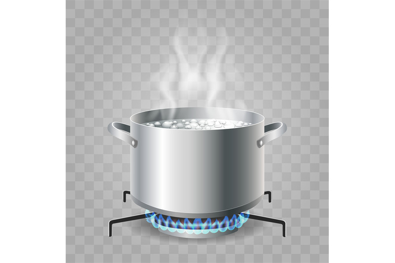 Cooking boiling water By vectortatu | TheHungryJPEG