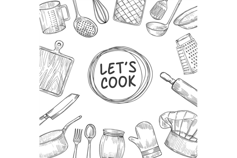 Share more than 183 kitchen items sketch latest