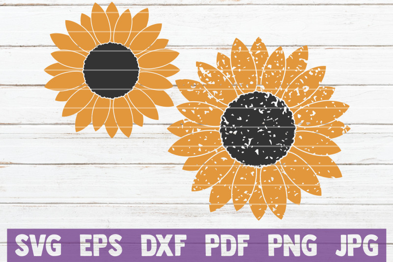 Sunflowers SVG Cut File By MintyMarshmallows | TheHungryJPEG