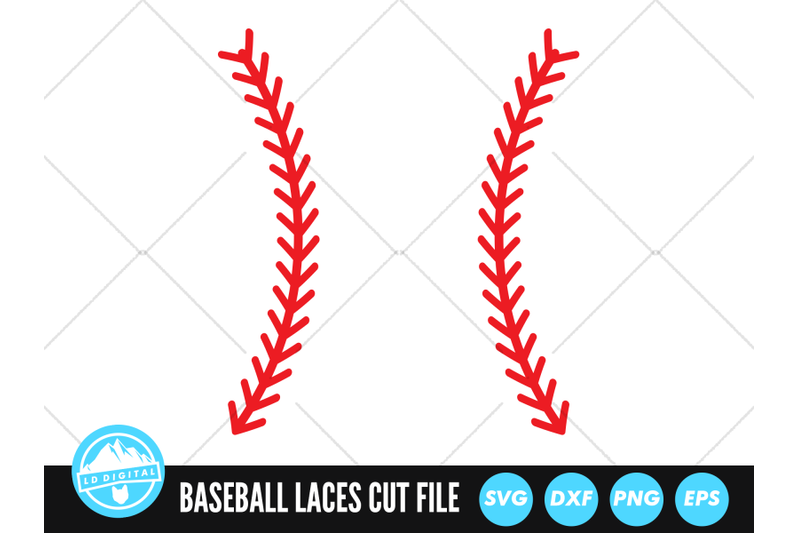 Baseball Stitches SVG Files | Baseball Laces Cut Files By LD Digital ...