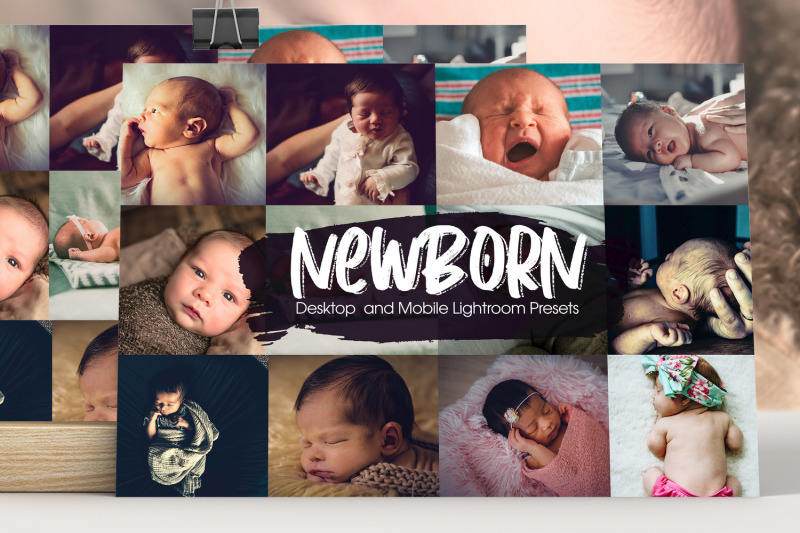 Newborn Lightroom Presets By Design Addict | TheHungryJPEG