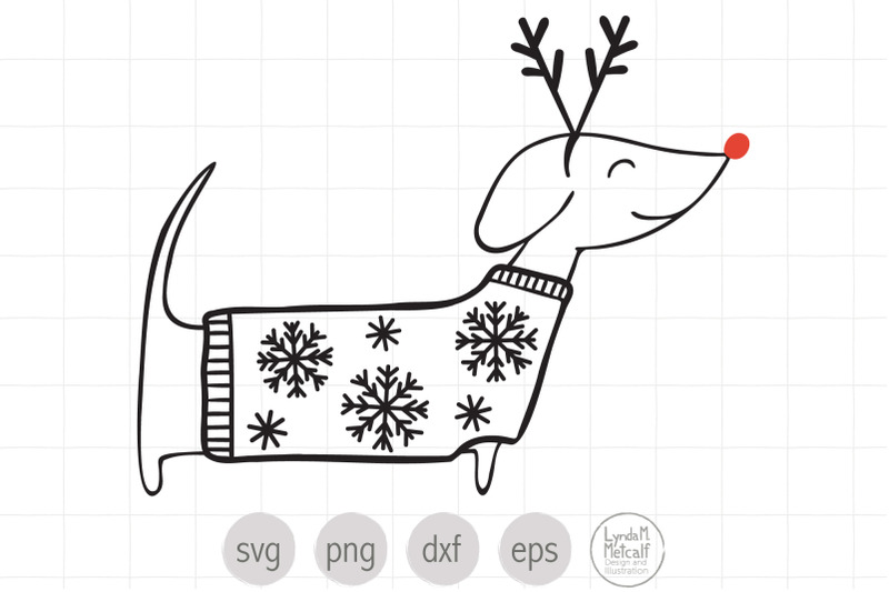 Download Christmas Dog Svg Dog In Sweater Svg By Lyndammetcalf Thehungryjpeg Com Yellowimages Mockups