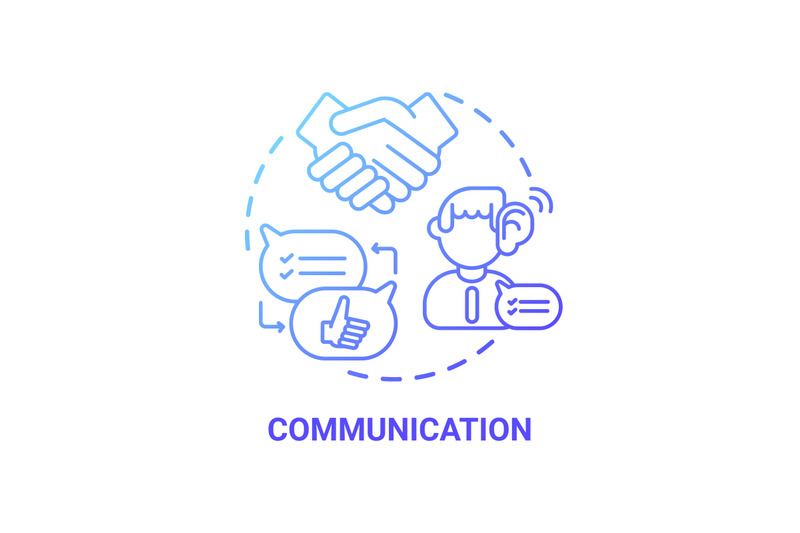 Communication concept icon By bsd studio | TheHungryJPEG