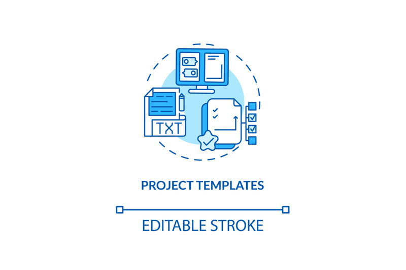 Project templates concept icon By bsd art factory | TheHungryJPEG