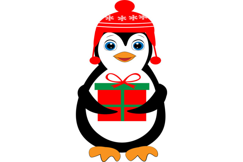 Cute penguin svg, penguin svg, penguin clipart, christmas svg, penguin ...