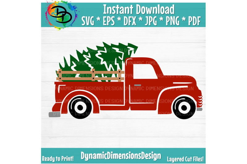 Christmas Truck SVG, Holiday SVG, Christmas SVG, Png, Eps, Dxf, Cricut ...