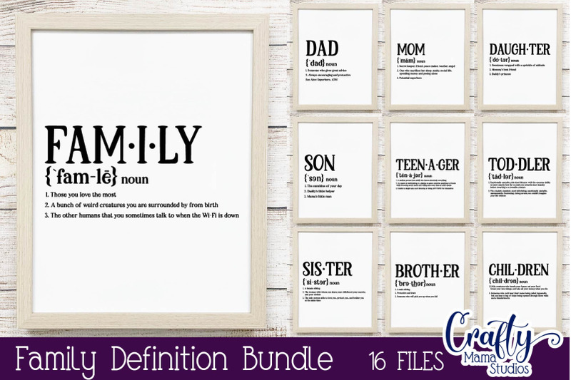 All American Family Bundle With Additional Family Add-ons SVG