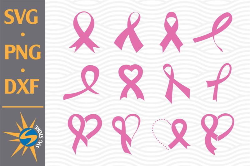 Ribbon Cancer SVG, PNG, DXF Digital Files Include By SVGStoreShop