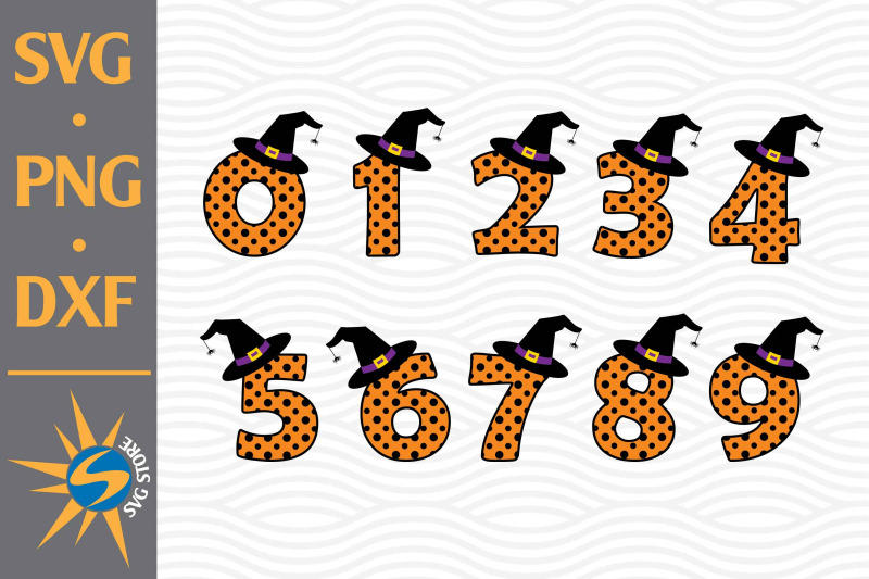 Halloween Numbers SVG, PNG, DXF Digital Files Include By SVGStoreShop ...